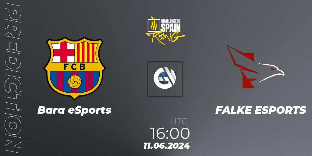 Barça eSports contre FALKE ESPORTS : prédiction de match. 11.06.2024 at 18:00. VALORANT, VALORANT Challengers 2024 Spain: Rising Split 2