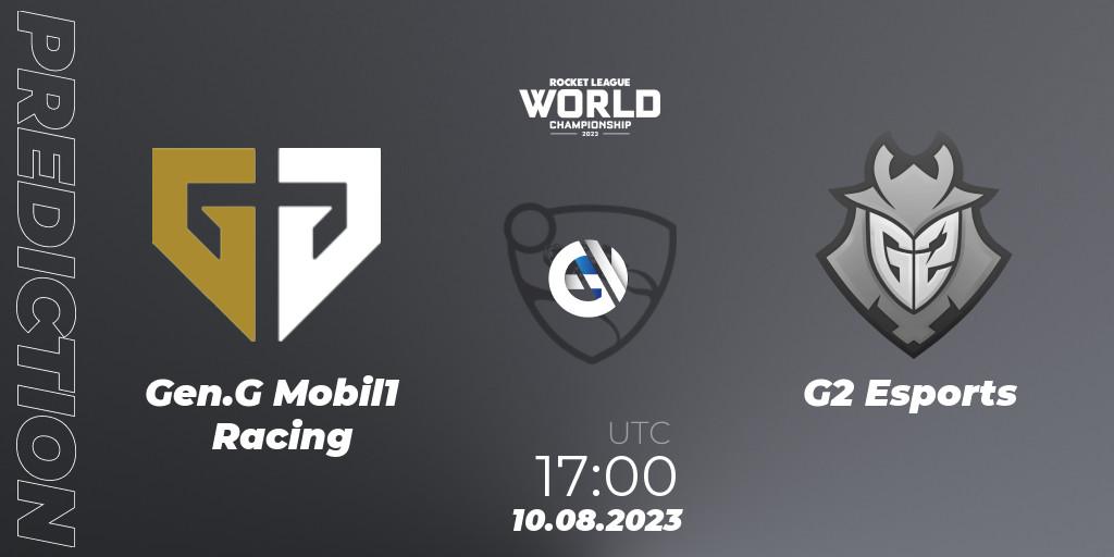 Gen.G Mobil1 Racing contre G2 Esports : prédiction de match. 10.08.23. Rocket League, Rocket League Championship Series 2022-23 - World Championship Group Stage