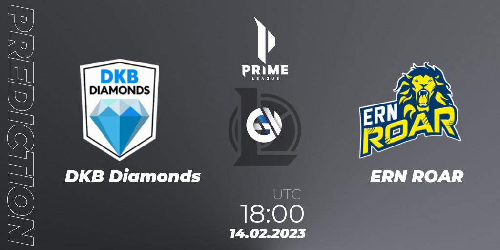 DKB Diamonds contre ERN ROAR : prédiction de match. 14.02.23. LoL, Prime League 2nd Division Spring 2023 - Group Stage