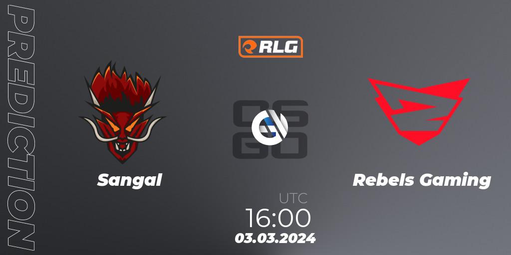 Sangal contre Rebels Gaming : prédiction de match. 03.03.24. CS2 (CS:GO), RES European Series #1