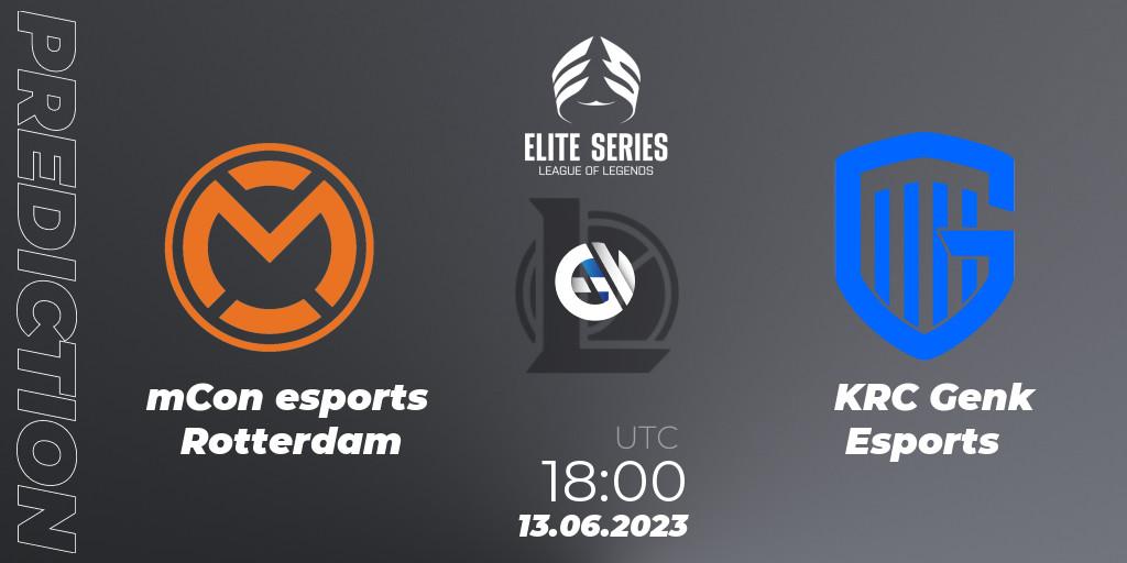 mCon esports Rotterdam contre KRC Genk Esports : prédiction de match. 13.06.23. LoL, Elite Series Summer 2023