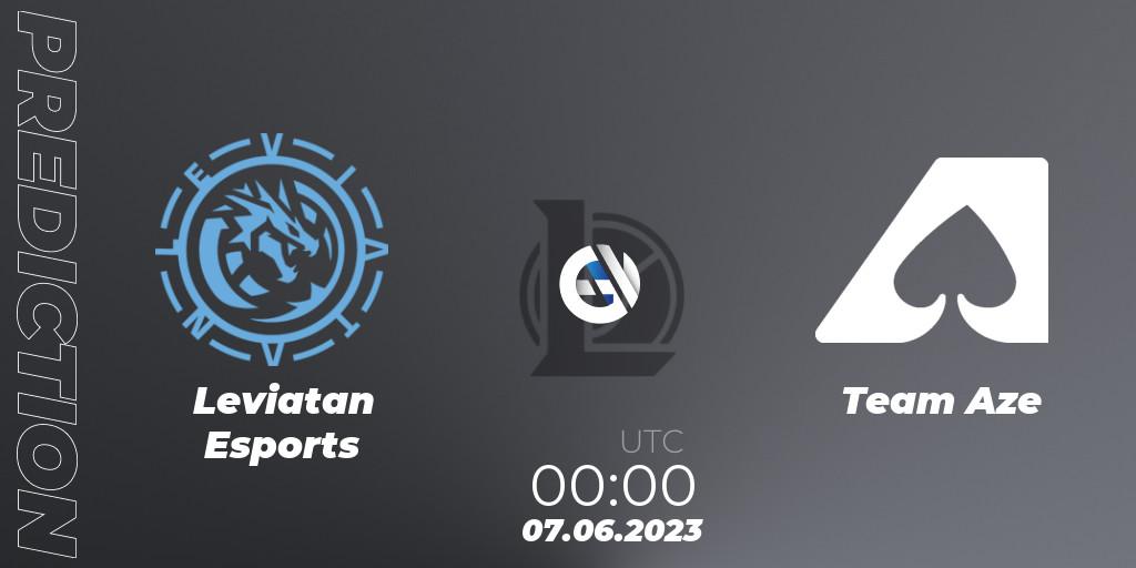 Leviatan Esports contre Team Aze : prédiction de match. 07.06.23. LoL, LLA Closing 2023 - Group Stage