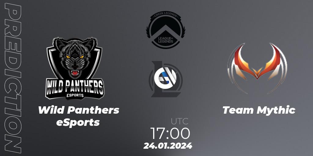 Wild Panthers eSports contre Team Mythic : prédiction de match. 24.01.2024 at 17:00. LoL, GLL Spring 2024