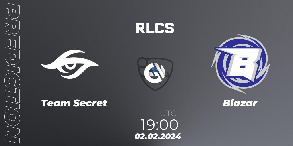 Team Secret contre Blazar : prédiction de match. 02.02.24. Rocket League, RLCS 2024 - Major 1: SAM Open Qualifier 1