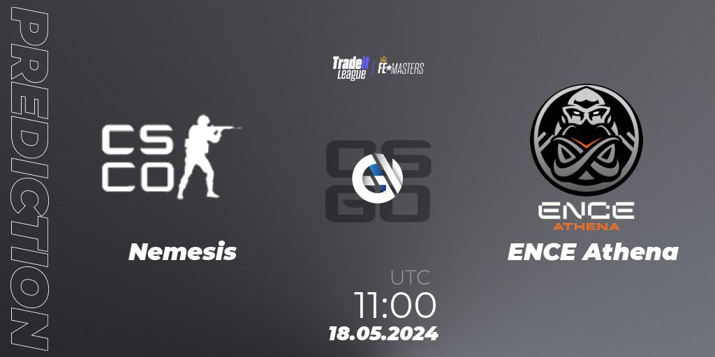 Nemesis contre ENCE Athena : prédiction de match. 18.05.2024 at 11:00. Counter-Strike (CS2), Tradeit League FE Masters #3