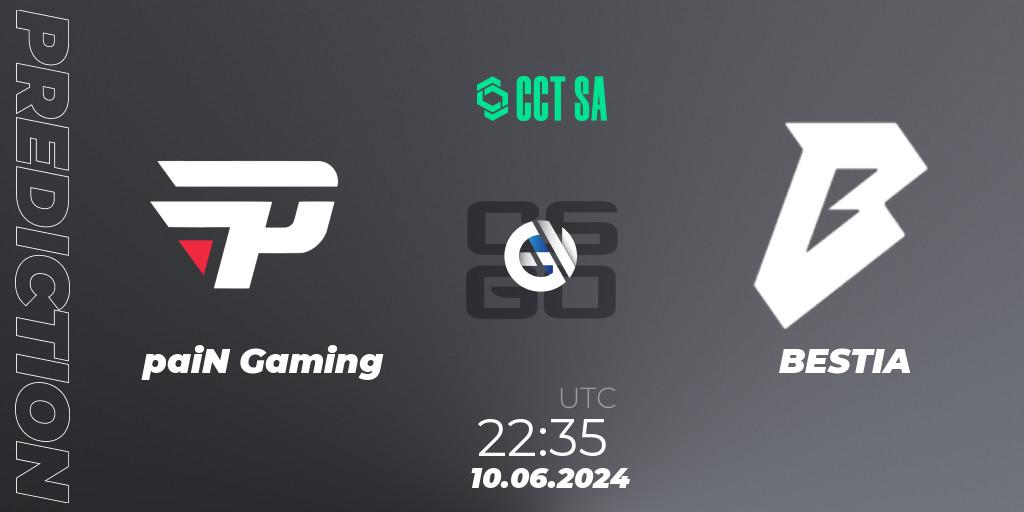 paiN Gaming contre BESTIA : prédiction de match. 10.06.2024 at 22:35. Counter-Strike (CS2), CCT Season 2 South America Series 1