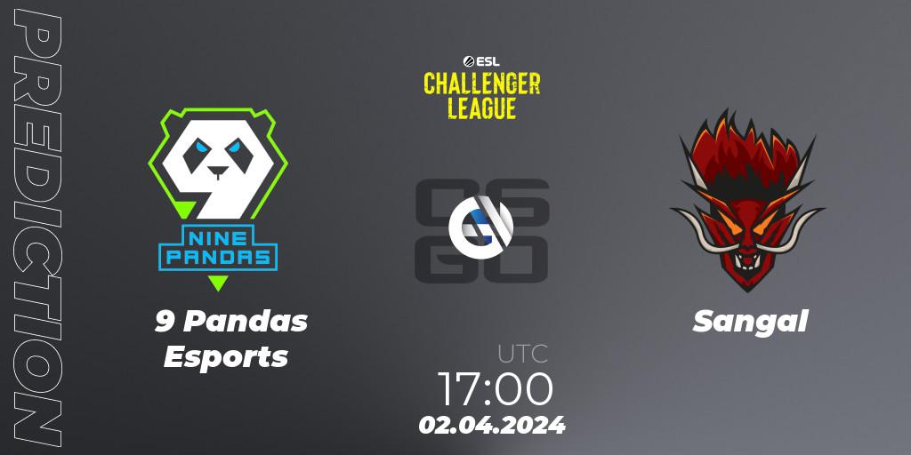 9 Pandas Esports contre Sangal : prédiction de match. 02.04.2024 at 17:00. Counter-Strike (CS2), ESL Challenger League Season 47: Europe