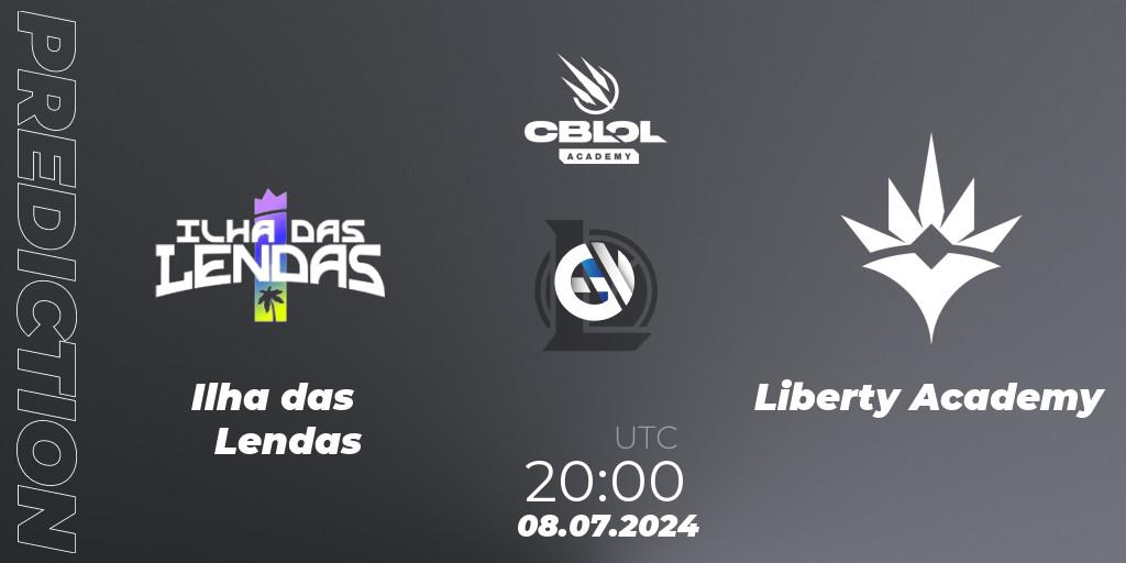 Ilha das Lendas contre Liberty Academy : prédiction de match. 09.07.2024 at 20:00. LoL, CBLOL Academy 2024