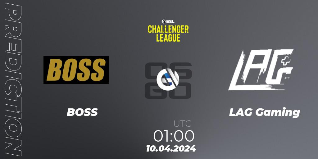 BOSS contre LAG Gaming : prédiction de match. 10.04.24. CS2 (CS:GO), ESL Challenger League Season 47: North America