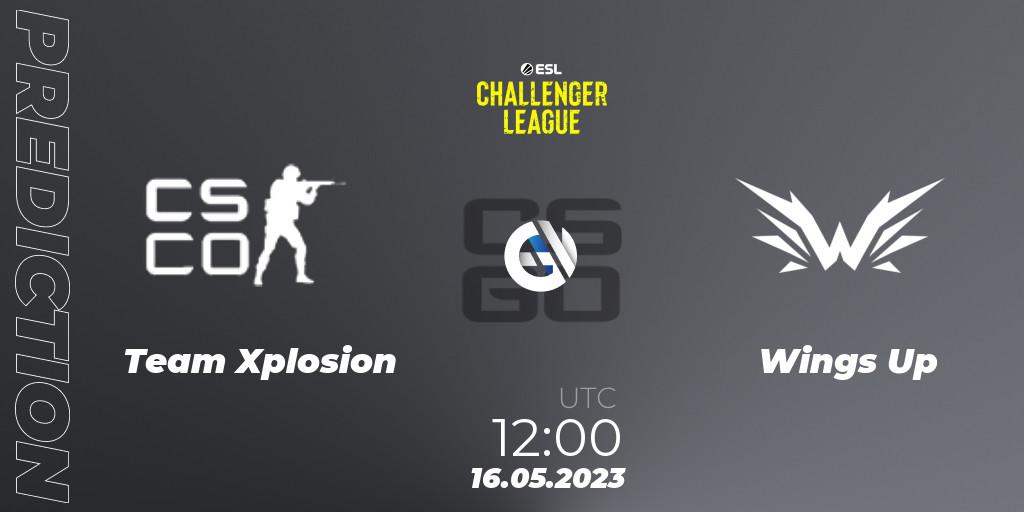 Team Xplosion contre Wings Up : prédiction de match. 16.05.2023 at 12:00. Counter-Strike (CS2), ESL Challenger League Season 45: Asia-Pacific
