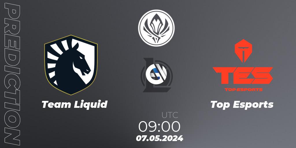 Team Liquid contre Top Esports : prédiction de match. 07.05.24. LoL, Mid Season Invitational 2024 - Bracket Stage