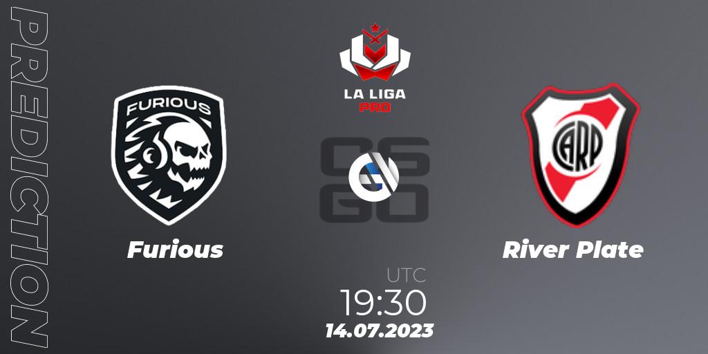 Furious contre River Plate : prédiction de match. 14.07.2023 at 21:30. Counter-Strike (CS2), La Liga 2023: Pro Division