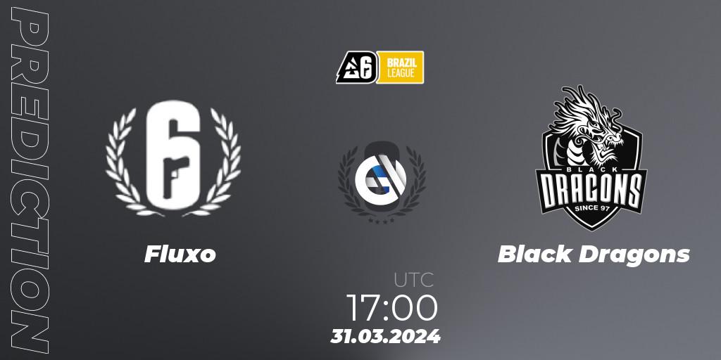 Fluxo contre Black Dragons : prédiction de match. 31.03.2024 at 17:00. Rainbow Six, Brazil League 2024 - Stage 1