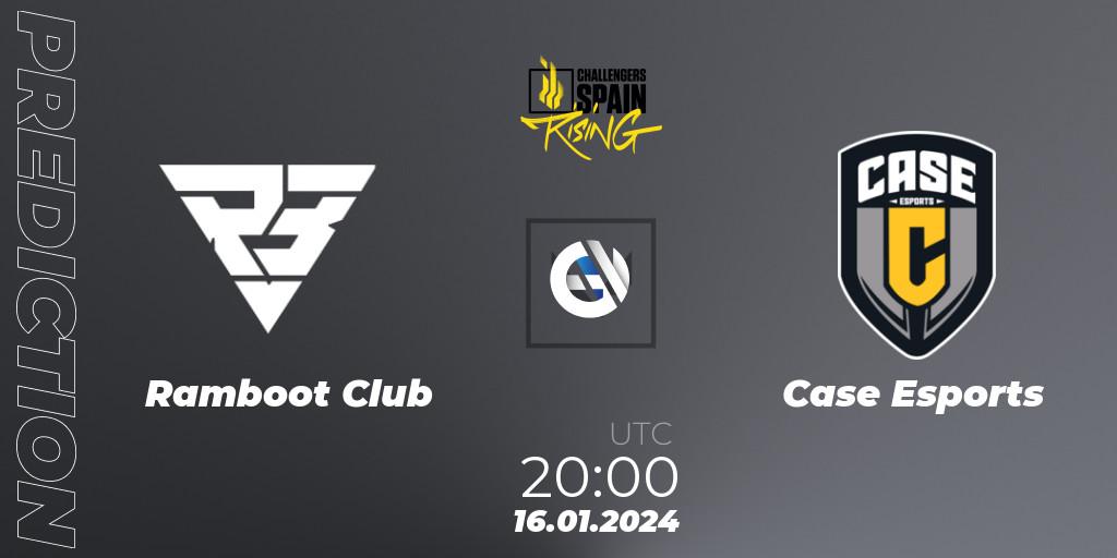 Ramboot Club contre Case Esports : prédiction de match. 16.01.2024 at 19:50. VALORANT, VALORANT Challengers 2024 Spain: Rising Split 1