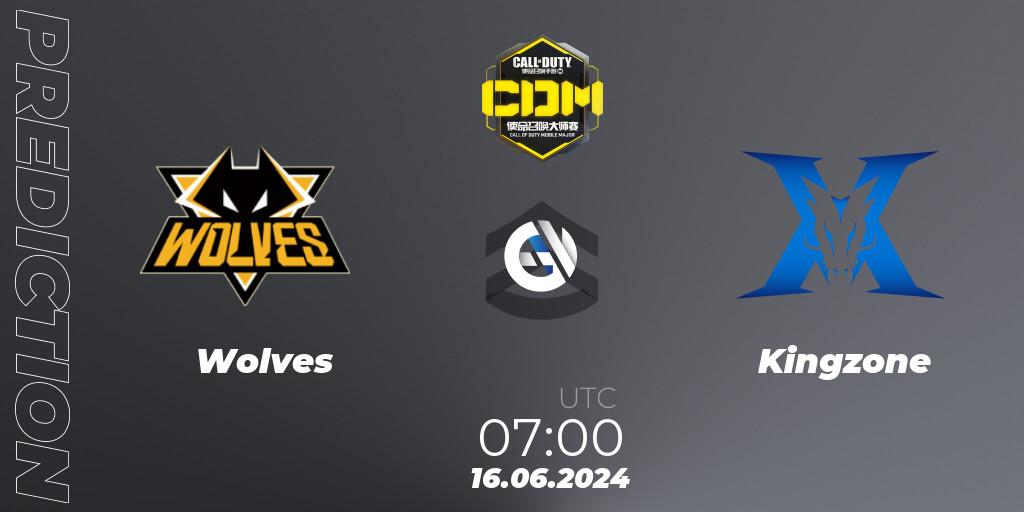 Wolves contre Kingzone : prédiction de match. 16.06.2024 at 07:00. Call of Duty, China Masters 2024 S8: Regular Season