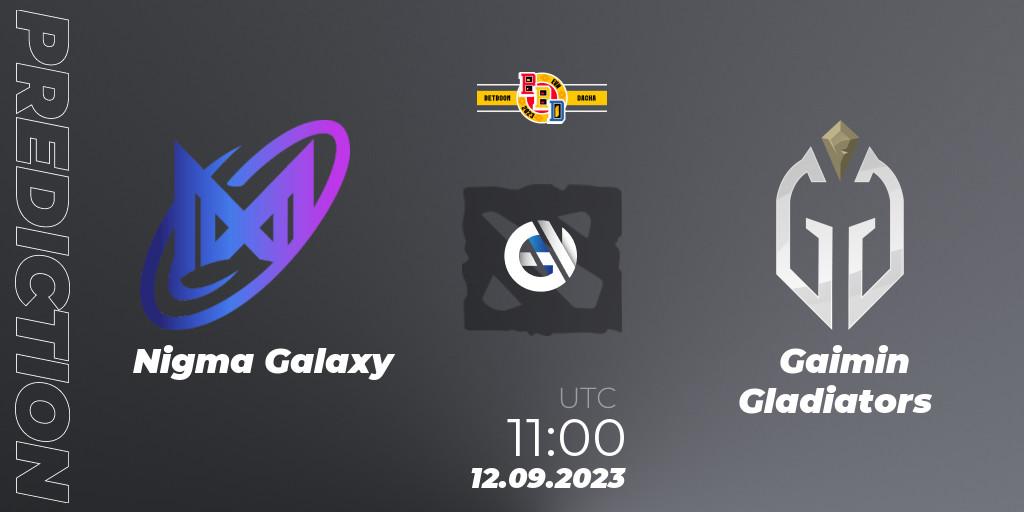 Nigma Galaxy contre Gaimin Gladiators : prédiction de match. 12.09.2023 at 12:15. Dota 2, BetBoom Dacha