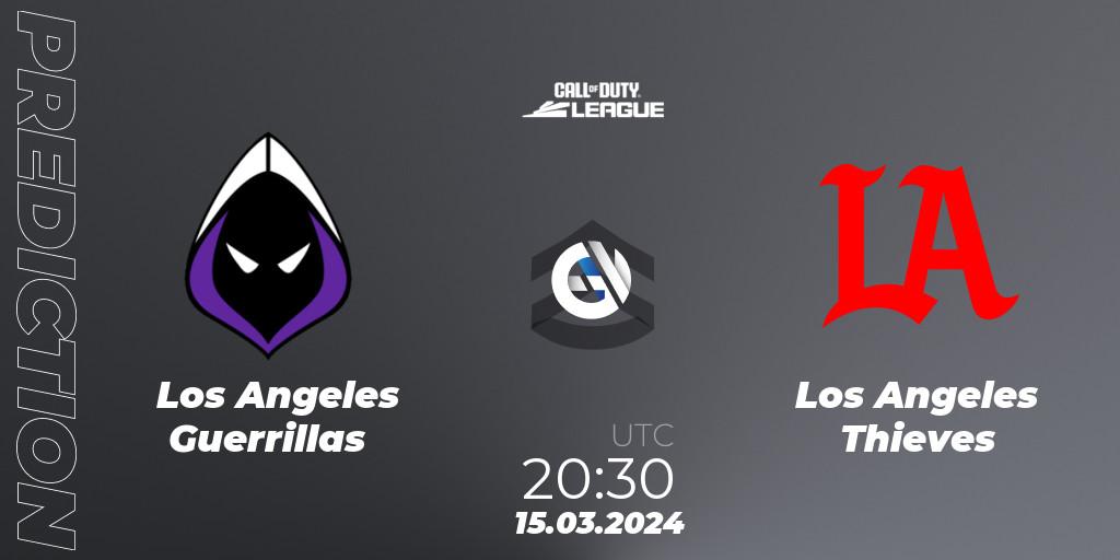 Los Angeles Guerrillas contre Los Angeles Thieves : prédiction de match. 15.03.2024 at 20:30. Call of Duty, Call of Duty League 2024: Stage 2 Major Qualifiers