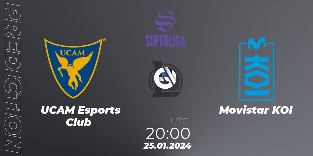 UCAM Esports Club contre Movistar KOI : prédiction de match. 25.01.2024 at 20:00. LoL, Superliga Spring 2024 - Group Stage