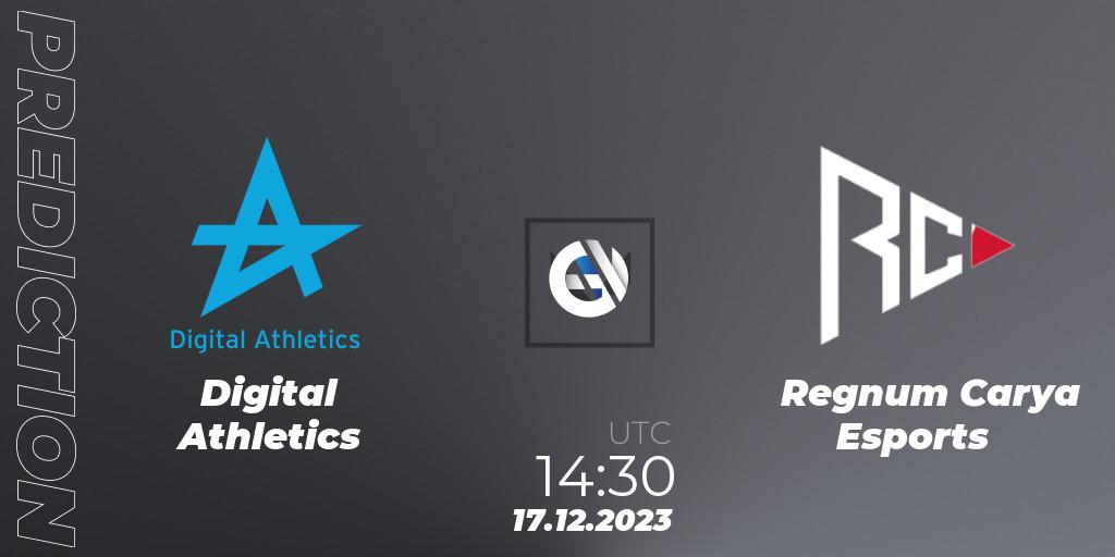 Digital Athletics contre Regnum Carya Esports : prédiction de match. 17.12.2023 at 14:30. VALORANT, Open Fire All Stars 2023