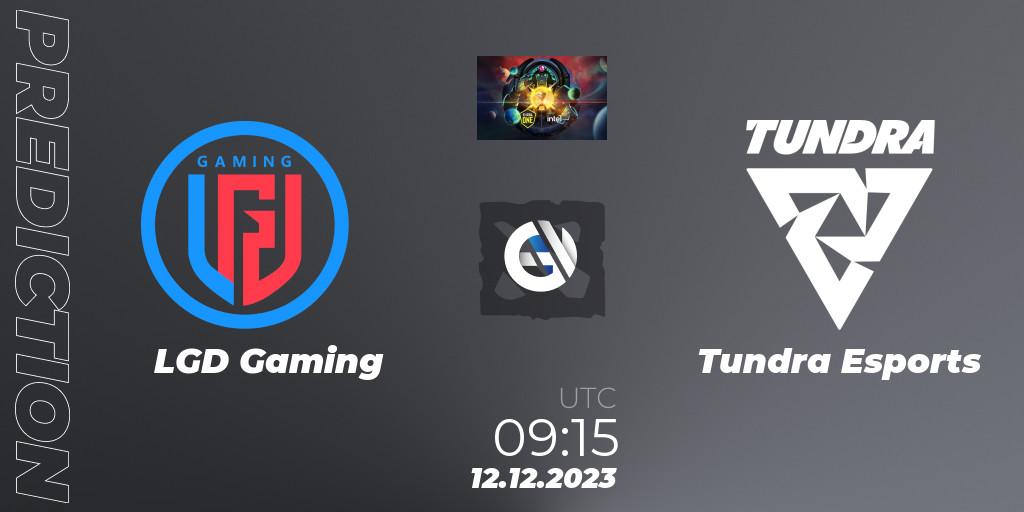 LGD Gaming contre Tundra Esports : prédiction de match. 12.12.23. Dota 2, ESL One - Kuala Lumpur 2023