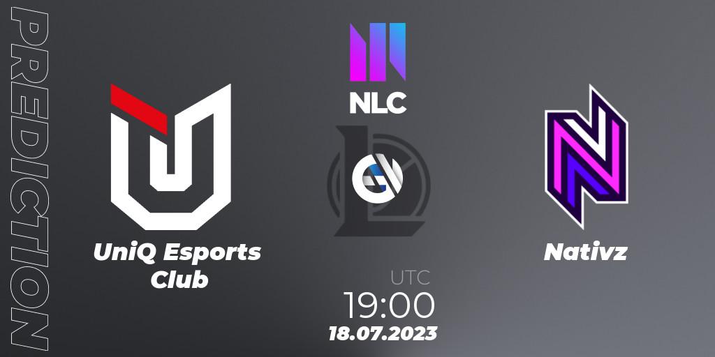 UniQ Esports Club contre Nativz : prédiction de match. 18.07.23. LoL, NLC Summer 2023 - Group Stage