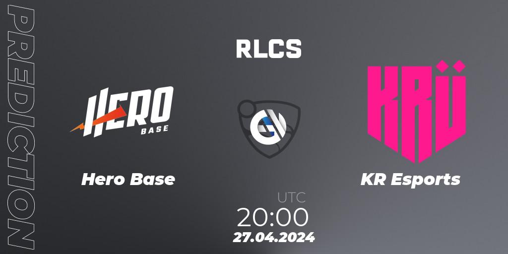 Hero Base contre KRÜ Esports : prédiction de match. 27.04.24. Rocket League, RLCS 2024 - Major 2: SAM Open Qualifier 4