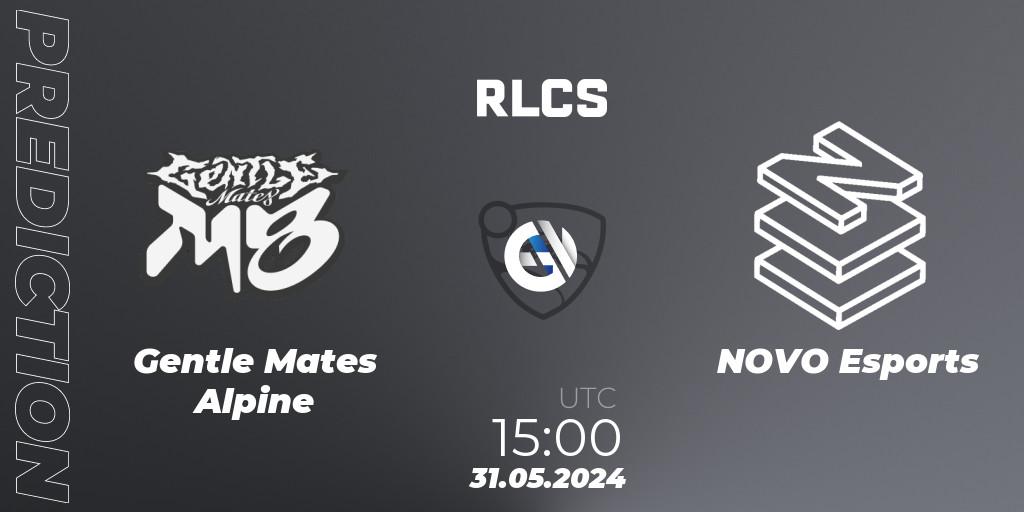 Gentle Mates Alpine contre NOVO Esports : prédiction de match. 31.05.2024 at 15:00. Rocket League, RLCS 2024 - Major 2: EU Open Qualifier 6