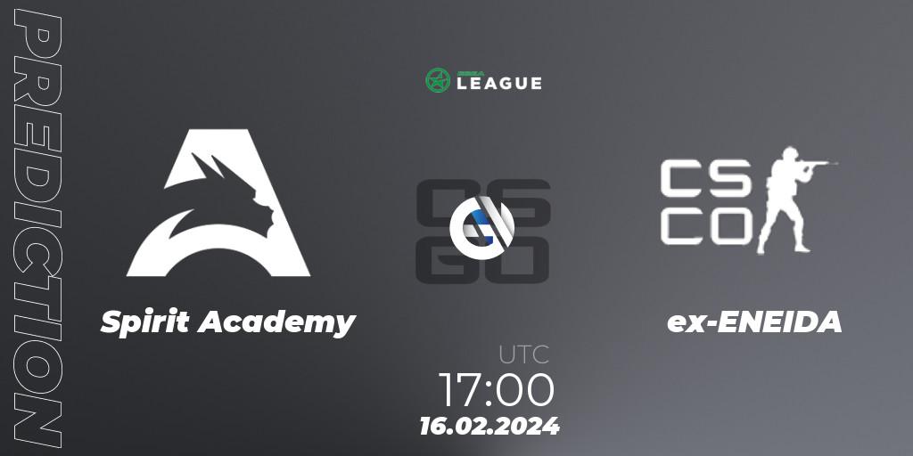 Spirit Academy contre ex-ENEIDA : prédiction de match. 16.02.24. CS2 (CS:GO), ESEA Season 48: Advanced Division - Europe