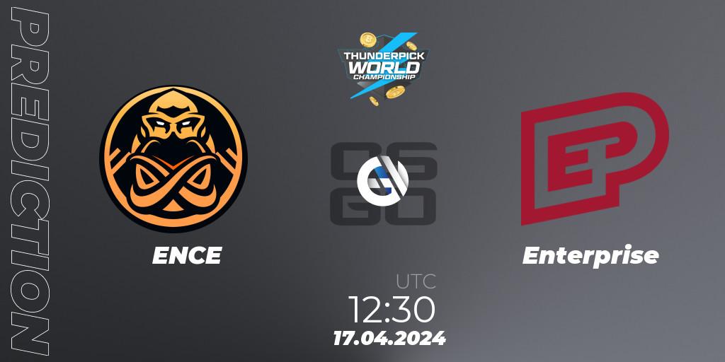 ENCE contre Enterprise : prédiction de match. 17.04.24. CS2 (CS:GO), Thunderpick World Championship 2024: European Series #1