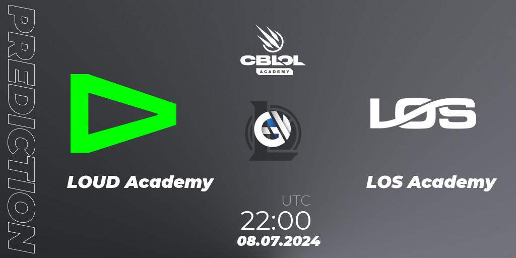LOUD Academy contre LOS Academy : prédiction de match. 09.07.2024 at 22:00. LoL, CBLOL Academy 2024