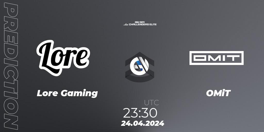 Lore Gaming contre OMiT : prédiction de match. 24.04.2024 at 23:30. Call of Duty, Call of Duty Challengers 2024 - Elite 2: NA