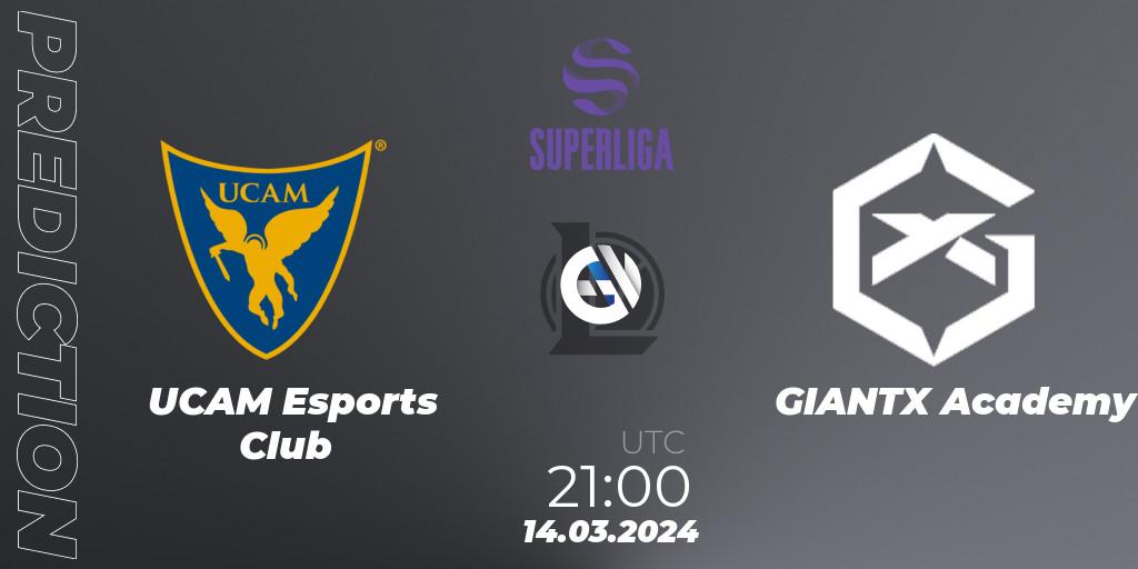 UCAM Esports Club contre GIANTX Academy : prédiction de match. 14.03.24. LoL, Superliga Spring 2024 - Group Stage