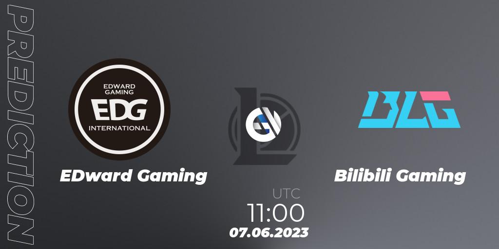 EDward Gaming contre Bilibili Gaming : prédiction de match. 07.06.23. LoL, LPL Summer 2023 Regular Season