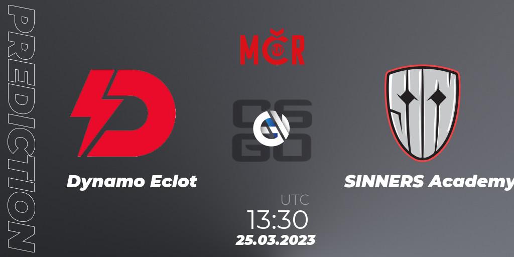 Dynamo Eclot contre SINNERS Academy : prédiction de match. 25.03.23. CS2 (CS:GO), Tipsport Cup Prague Spring 2023: Online Stage