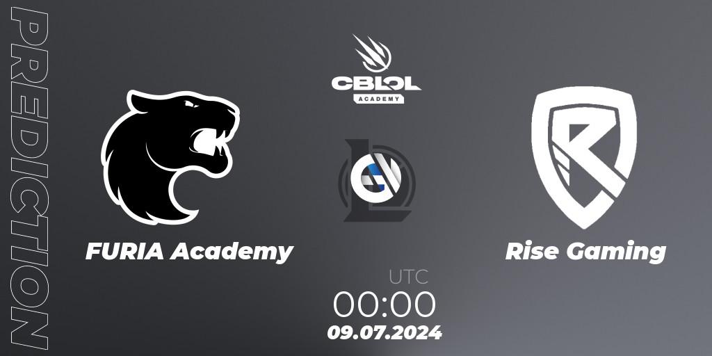 FURIA Academy contre Rise Gaming : prédiction de match. 10.07.2024 at 00:00. LoL, CBLOL Academy 2024