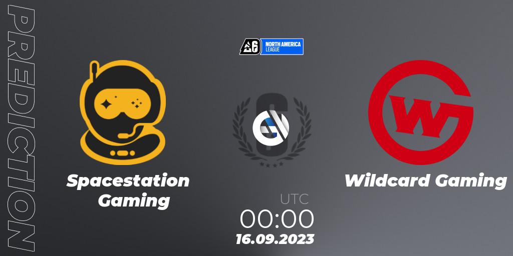 Spacestation Gaming contre Wildcard Gaming : prédiction de match. 16.09.2023 at 00:00. Rainbow Six, North America League 2023 - Stage 2