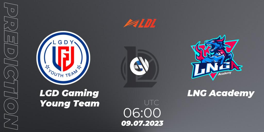 LGD Gaming Young Team contre LNG Academy : prédiction de match. 09.07.2023 at 06:00. LoL, LDL 2023 - Regular Season - Stage 3