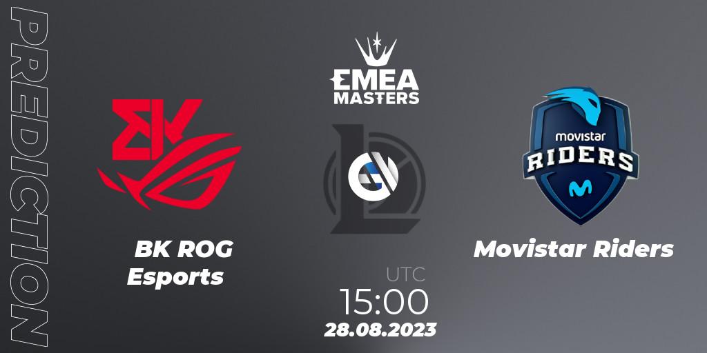 BK ROG Esports contre Movistar Riders : prédiction de match. 28.08.23. LoL, EMEA Masters Summer 2023