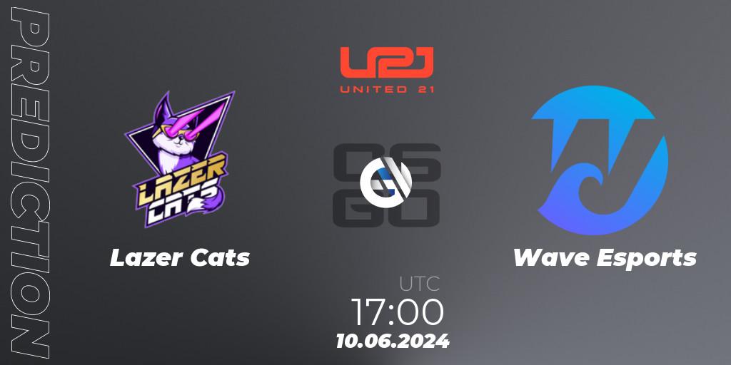 Lazer Cats contre Wave Esports : prédiction de match. 10.06.2024 at 17:00. Counter-Strike (CS2), United21 Season 14: Division 2