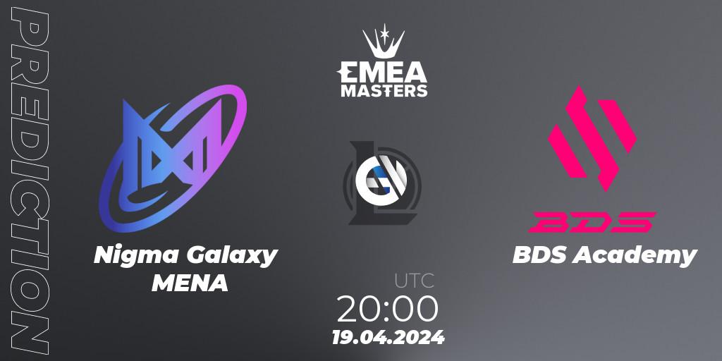Nigma Galaxy MENA contre BDS Academy : prédiction de match. 19.04.24. LoL, EMEA Masters Spring 2024 - Group Stage