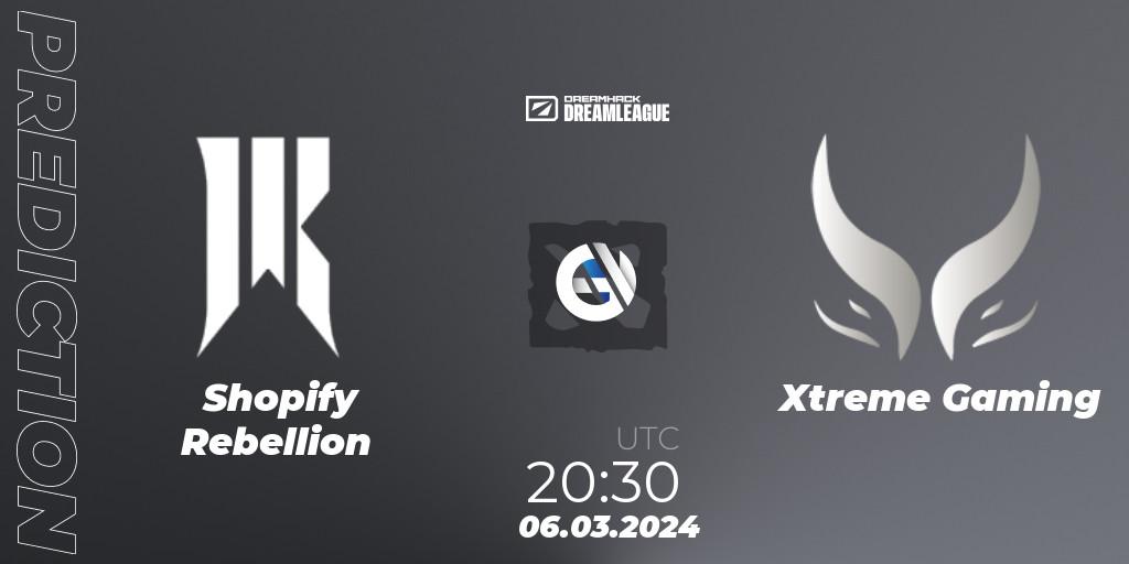 Shopify Rebellion contre Xtreme Gaming : prédiction de match. 06.03.24. Dota 2, DreamLeague Season 22