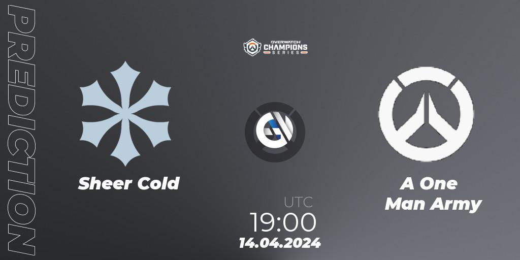Sheer Cold contre A One Man Army : prédiction de match. 14.04.2024 at 19:00. Overwatch, Overwatch Champions Series 2024 - EMEA Stage 2 Group Stage