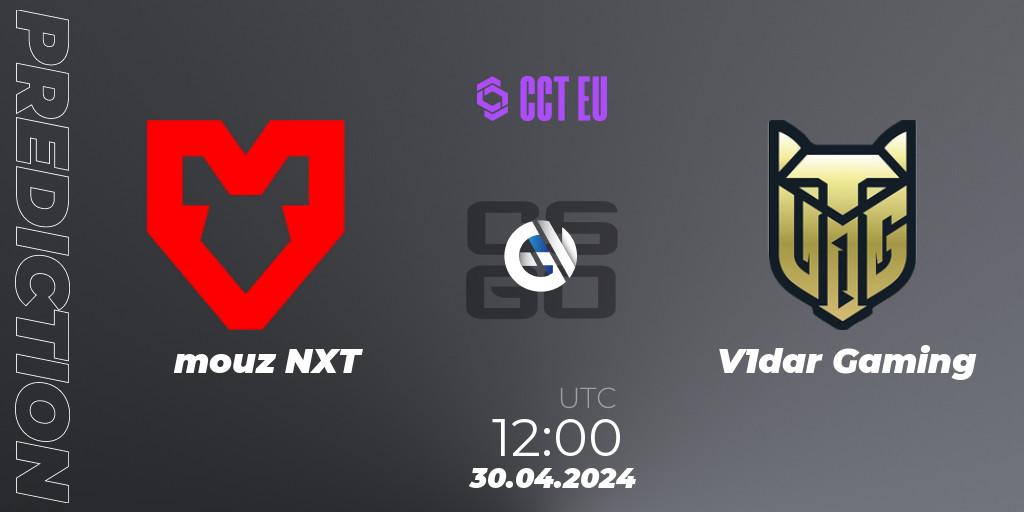 mouz NXT contre V1dar Gaming : prédiction de match. 30.04.2024 at 12:00. Counter-Strike (CS2), CCT Season 2 Europe Series 2 