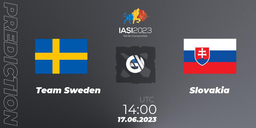 Team Sweden contre Slovakia : prédiction de match. 17.06.2023 at 14:00. Dota 2, IESF Europe A Qualifier 2023
