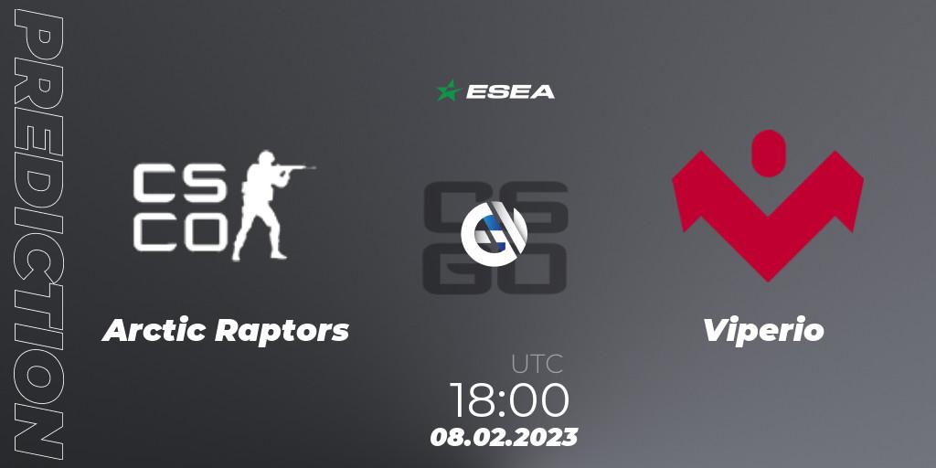 Arctic Raptors contre Viperio : prédiction de match. 08.02.23. CS2 (CS:GO), ESEA Season 44: Advanced Division - Europe