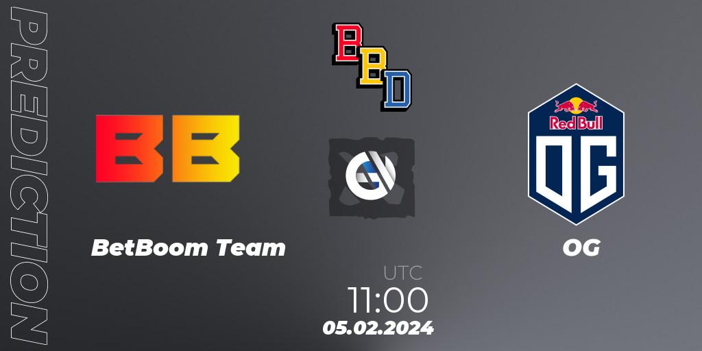 BetBoom Team contre OG : prédiction de match. 05.02.24. Dota 2, BetBoom Dacha Dubai 2024