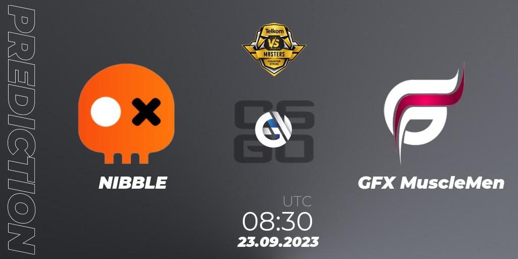 NIBBLE contre GFX MuscleMen : prédiction de match. 23.09.23. CS2 (CS:GO), VS Gaming League Masters 2023