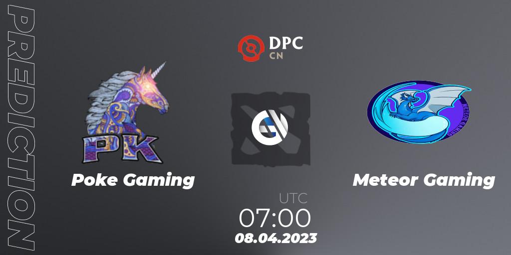 Poke Gaming contre Meteor Gaming : prédiction de match. 08.04.23. Dota 2, DPC 2023 Tour 2: CN Division II (Lower)