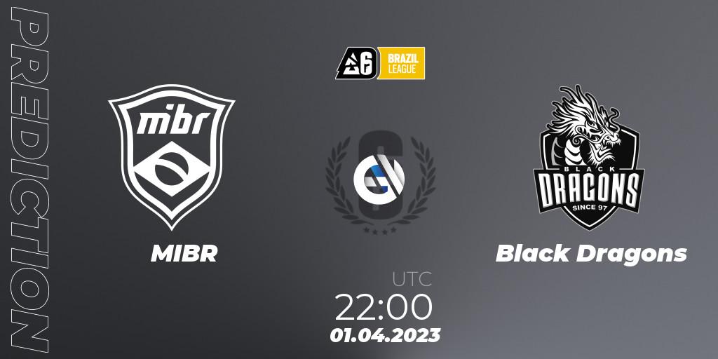 MIBR contre Black Dragons : prédiction de match. 01.04.2023 at 22:00. Rainbow Six, Brazil League 2023 - Stage 1