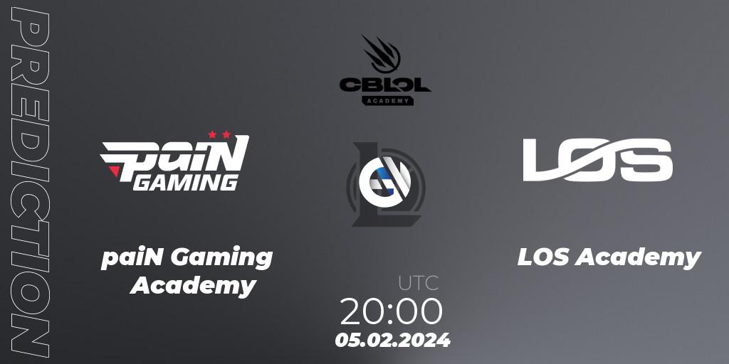 paiN Gaming Academy contre LOS Academy : prédiction de match. 05.02.2024 at 20:00. LoL, CBLOL Academy Split 1 2024
